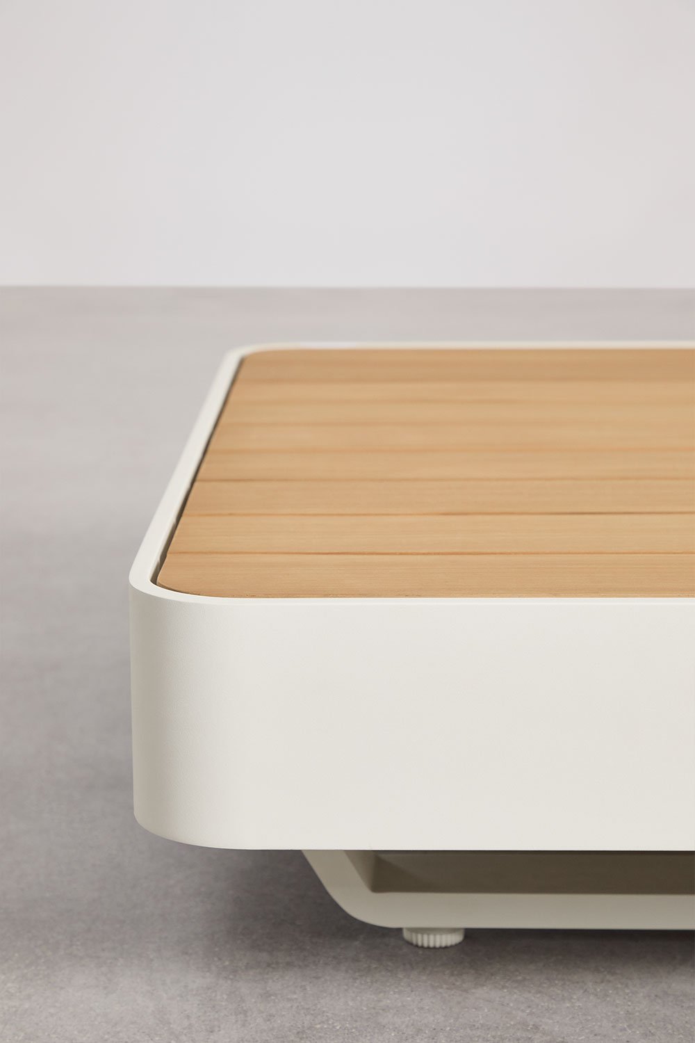 Sklum Table Basse De Jardin Carrée 90x90 Cm En Aluminium Yarilo