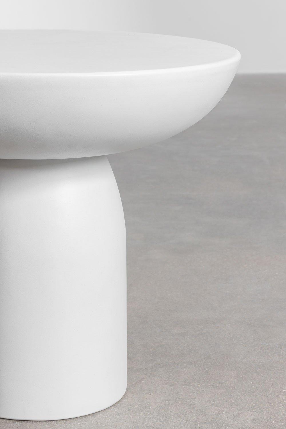 Sklum Table D'appoint De Jardin Ronde Ø50 Cm En Ciment Zenadia