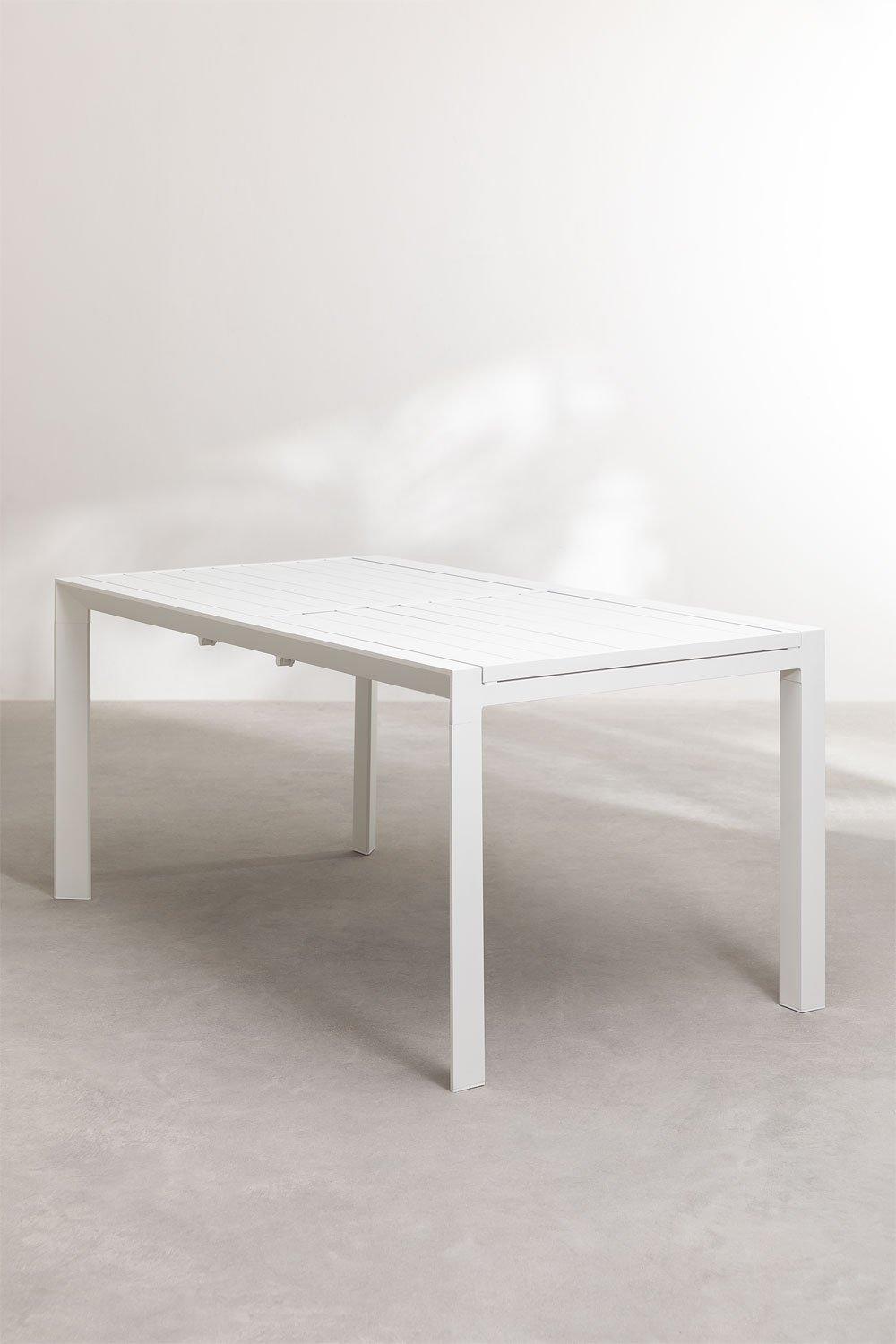 Sklum Table De Jardin Rectangulaire 180-240x100 Cm Extensible En Aluminium Starmi