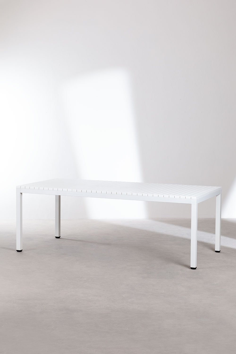 Sklum Table De Jardin Rectangulaire 210x100 Cm En Aluminium Marti