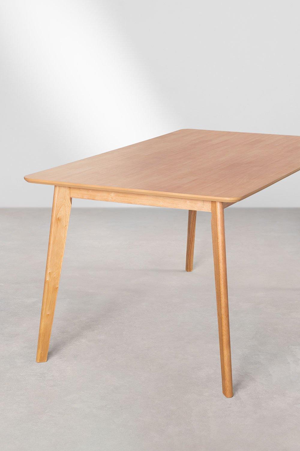 Sklum Table De Salle à Manger Rectangulaire En Bois (150x90 Cm) Kerhen