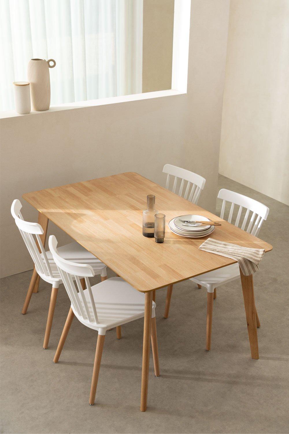 sklum Table de Salle à Manger Rectangulaire en Bois (150x90 cm) Kerhen