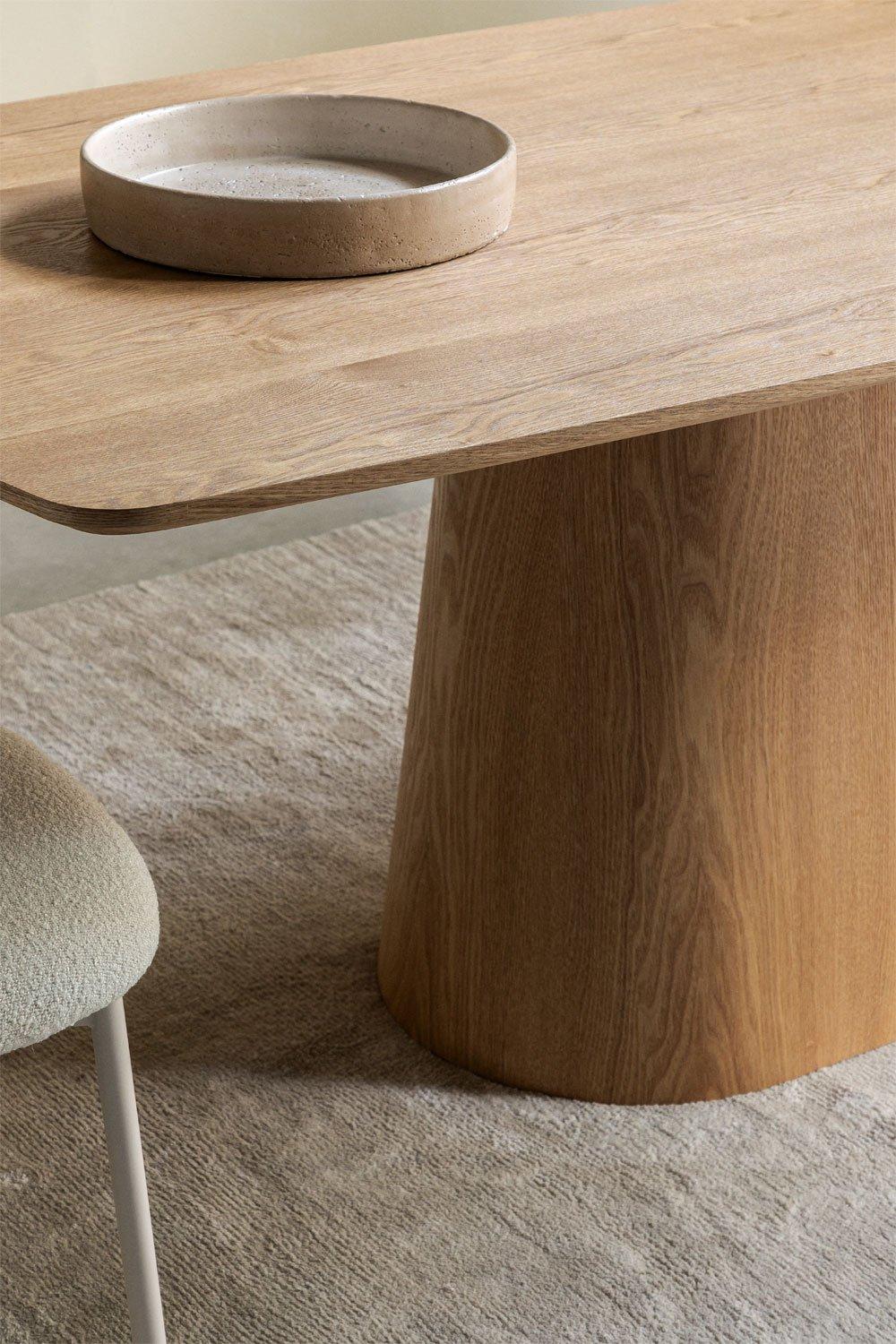 Sklum Table De Salle à Manger Rectangulaire En Bois (200x100 Cm) Aura