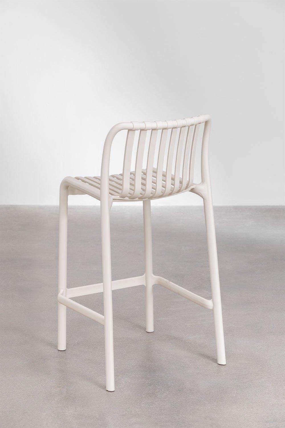 Sklum Tabouret Haut De Jardin Empilable 65cm Beige Tapioca Wendell