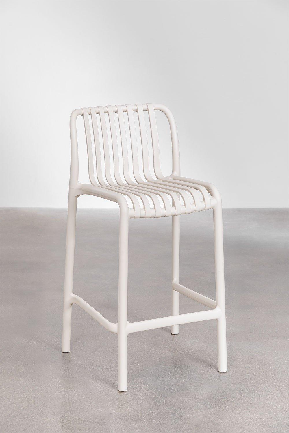 sklum Tabouret haut de jardin empilable 65cm beige tapioca Wendell