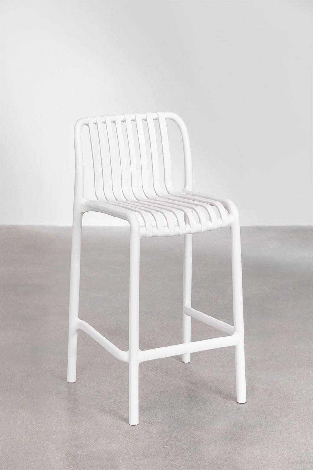 Sklum Tabouret Haut Empilable 65cm Blanc Gardenia Wendell