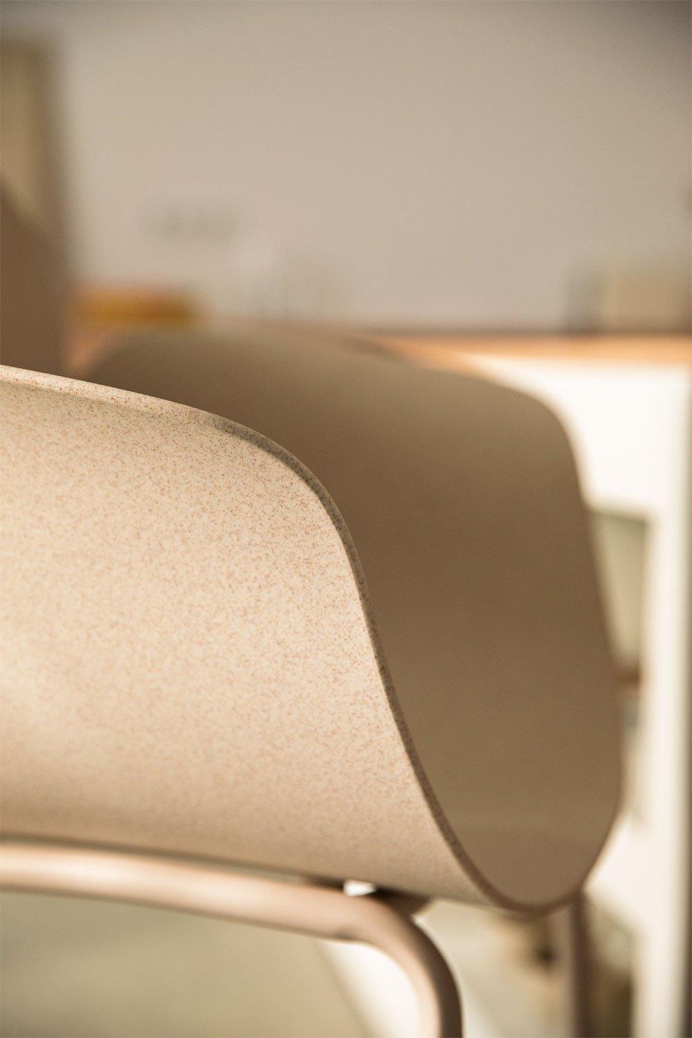 Sklum Tabouret Haut En Polypropylène Et Fer Lynette