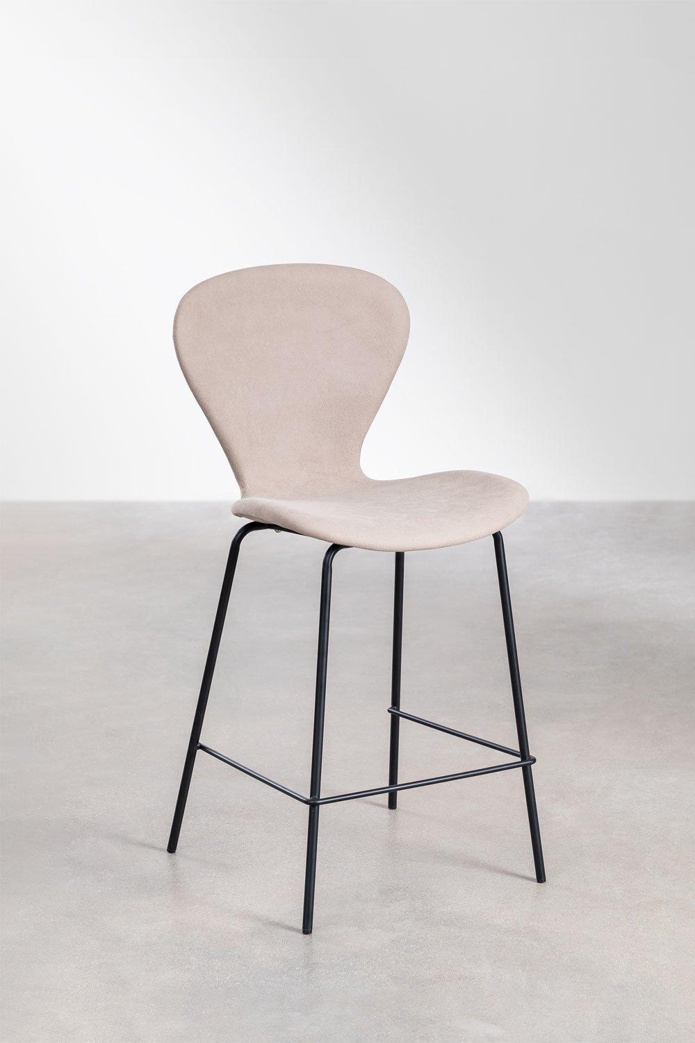 sklum Taburete alto 66cm marrón nude claro y patas negras Uit