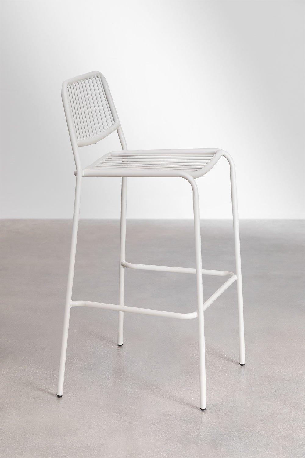 Sklum Taburete Alto Apilable 75cm Blanco Gardenia Elton