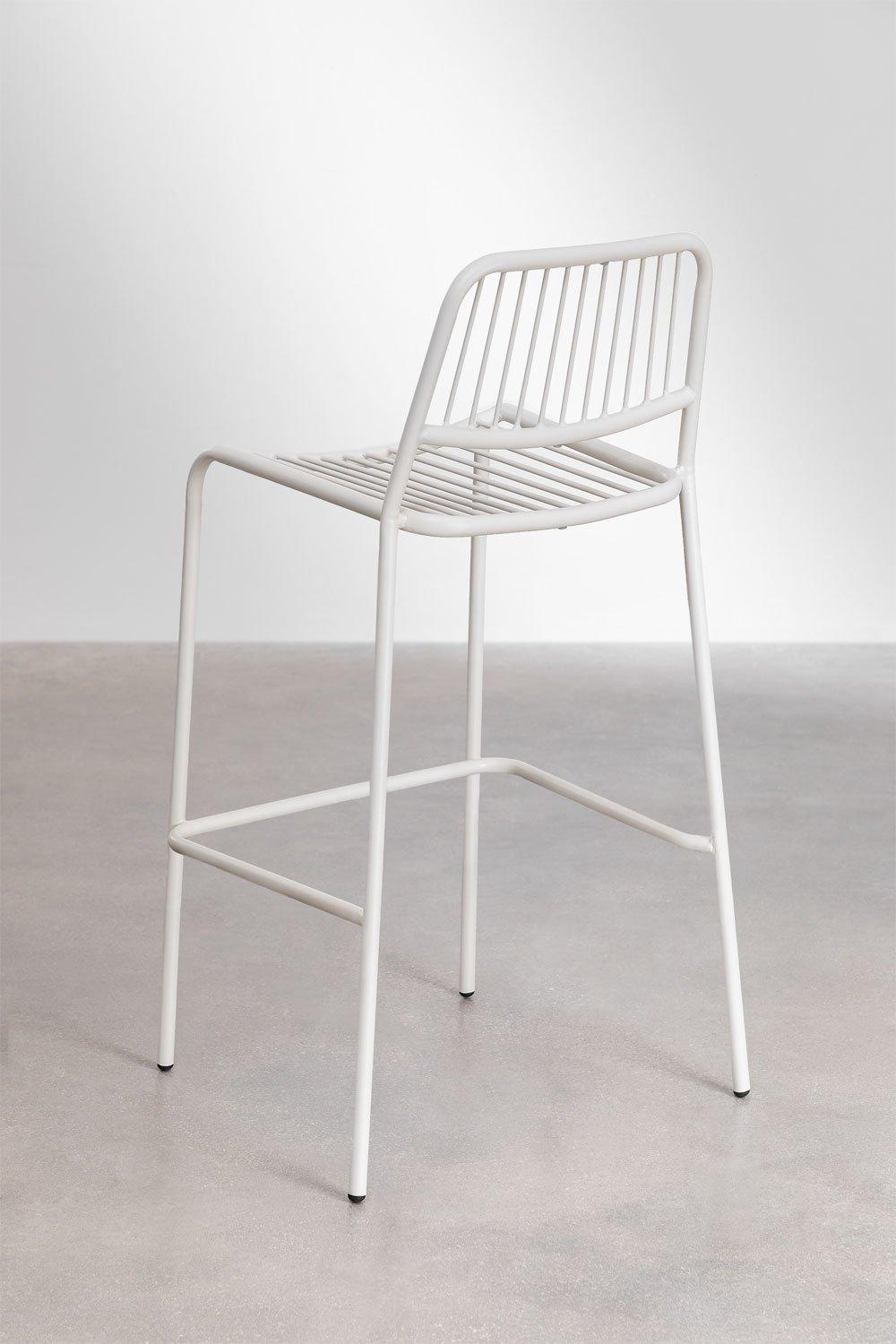 Sklum Taburete Alto Apilable 75cm Blanco Gardenia Elton