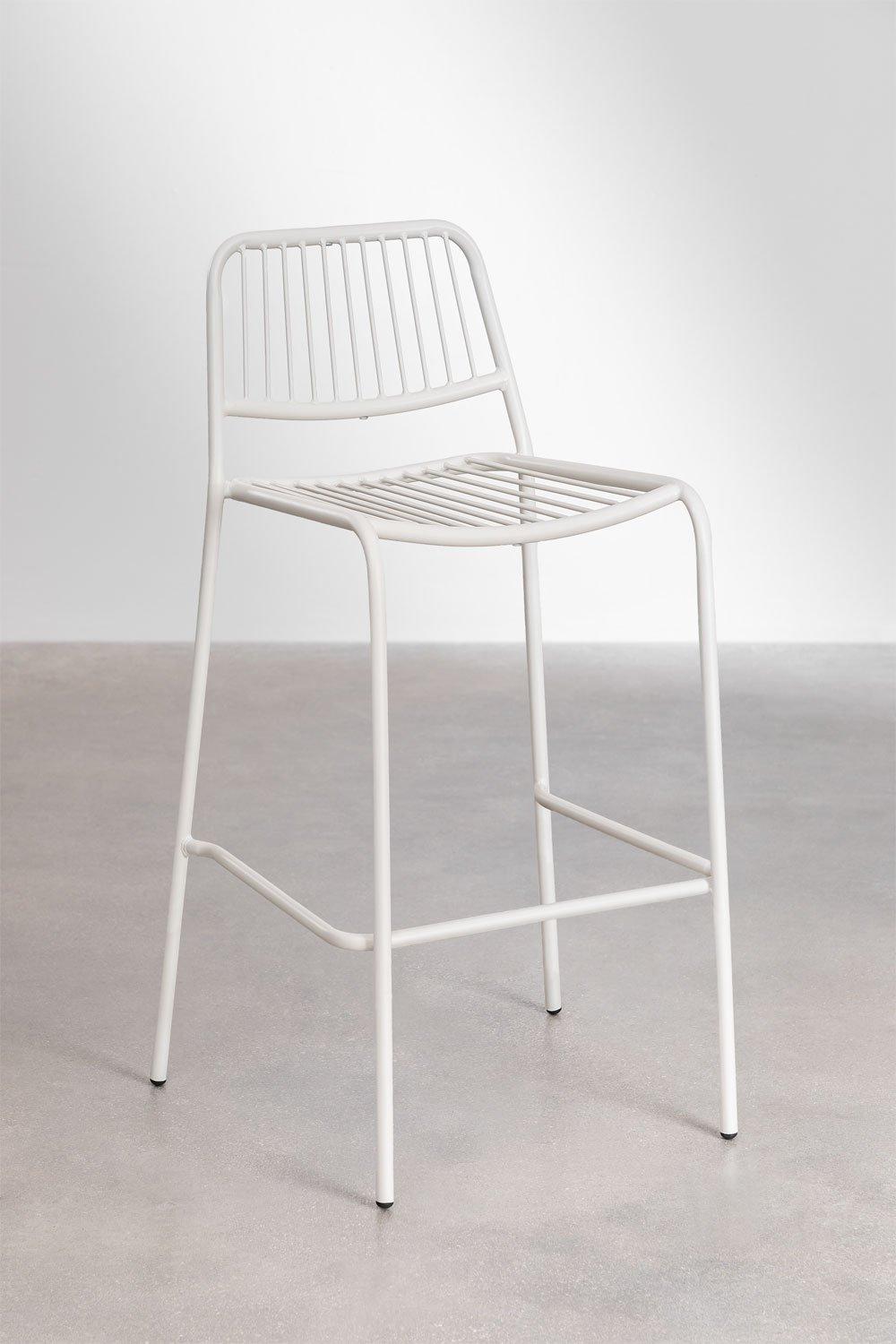 sklum Taburete alto apilable 75cm blanco gardenia Elton