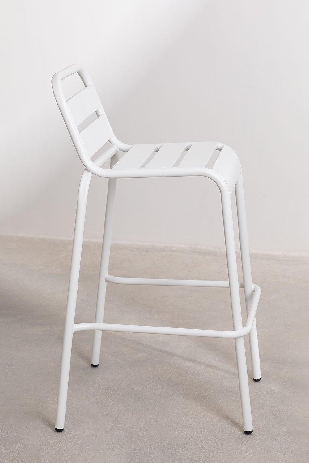 Sklum Taburete Alto De Jardín Apilable 76cm Blanco Janti