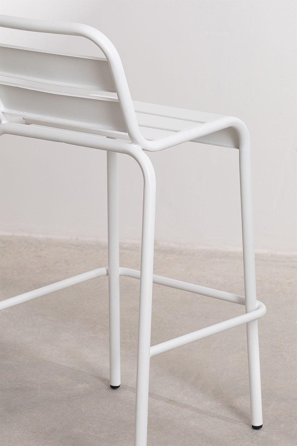 Sklum Taburete Alto De Jardín Apilable 76cm Blanco Janti
