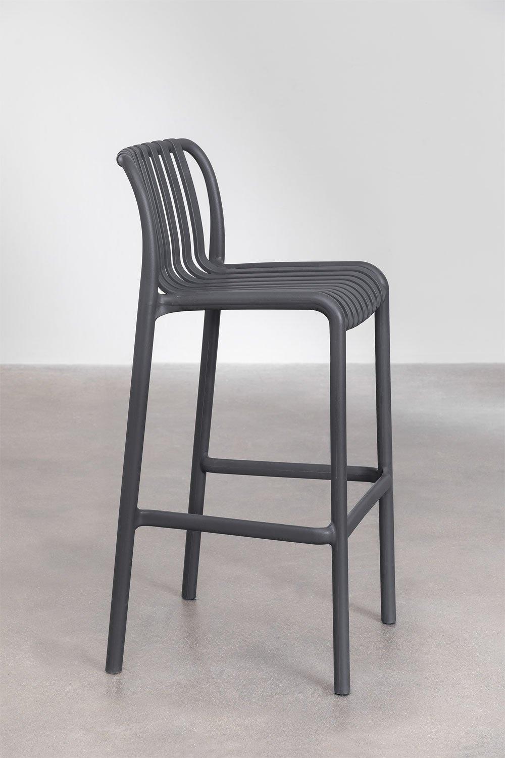 Sklum Taburete Alto De Jardín Apilable 77cm Gris Grafito Wendell