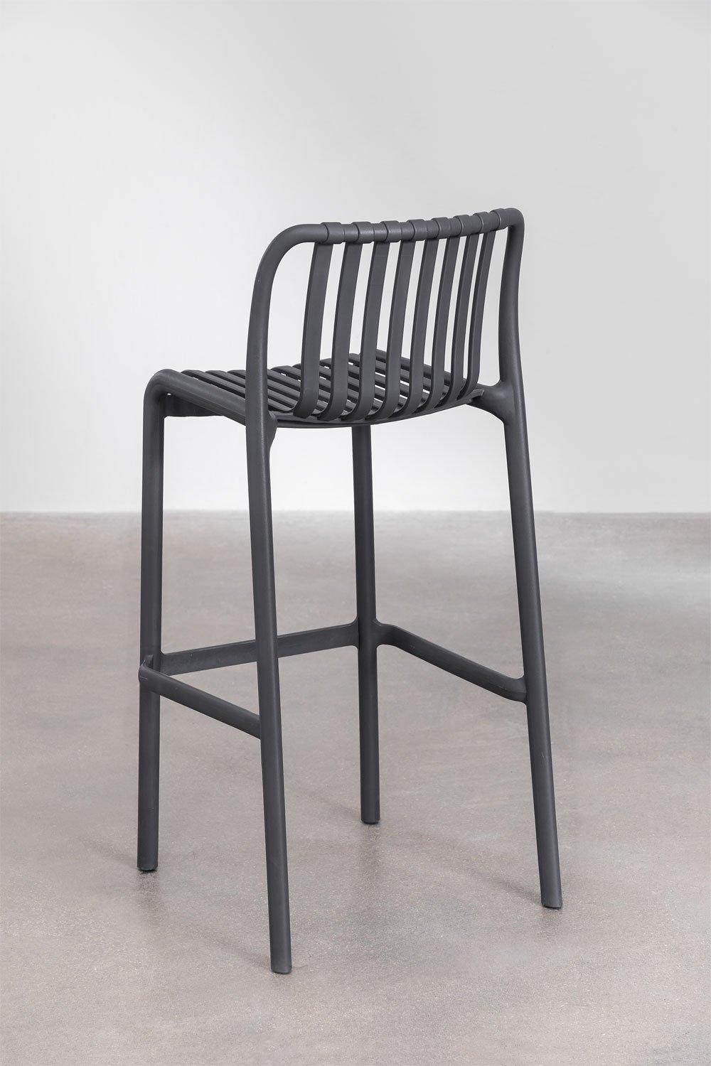 Sklum Taburete Alto De Jardín Apilable 77cm Gris Grafito Wendell