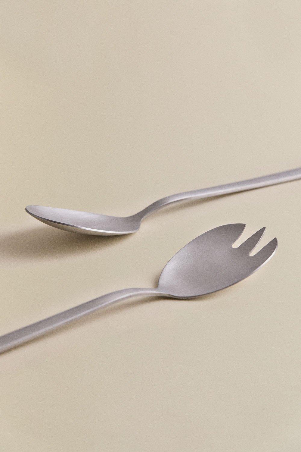 Sklum Talheres De Salada Em Aço Inoxidável De 2 Peças Sornia