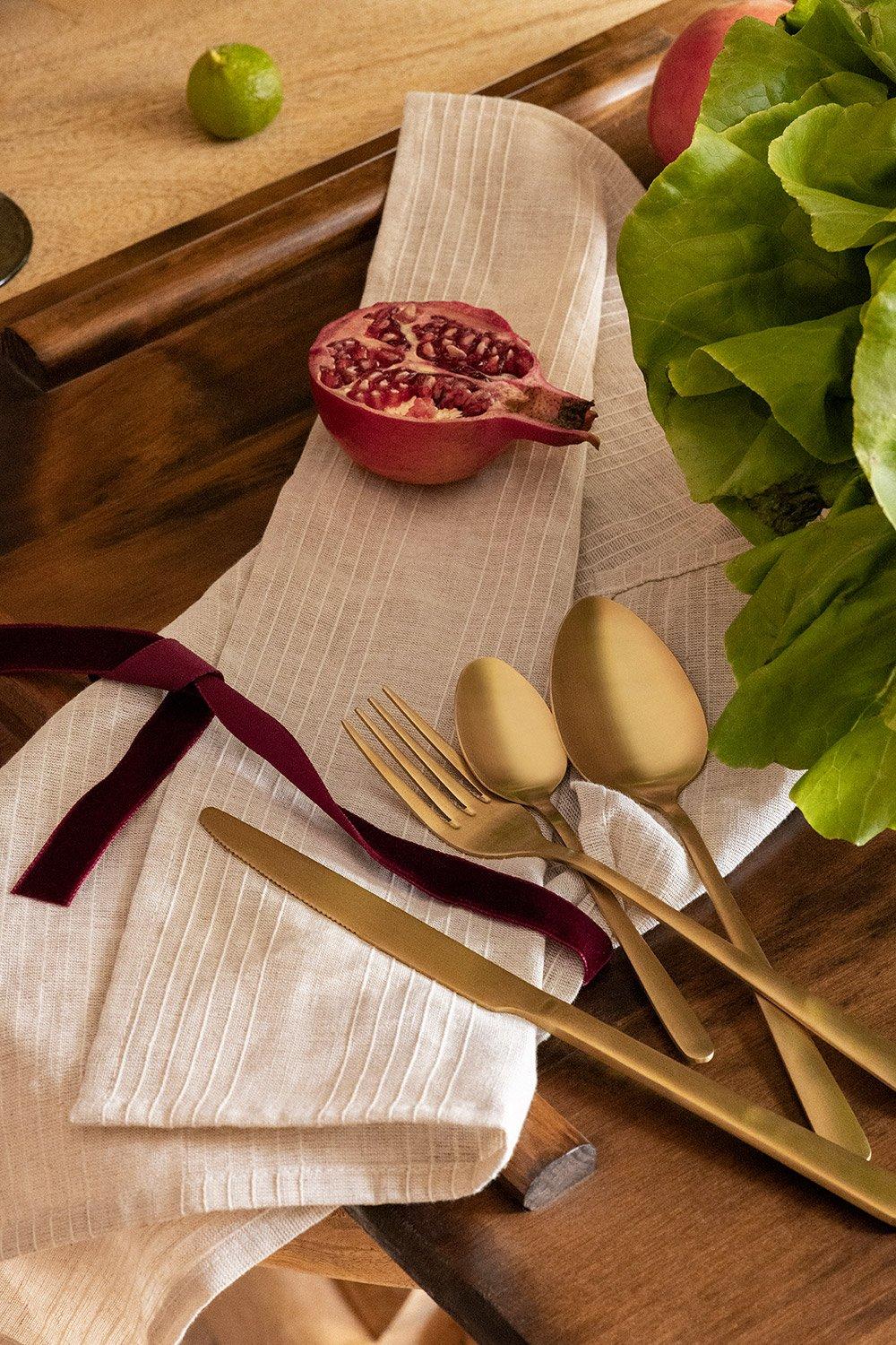 sklum Talheres em aço inoxidável de 16 peças Sornia