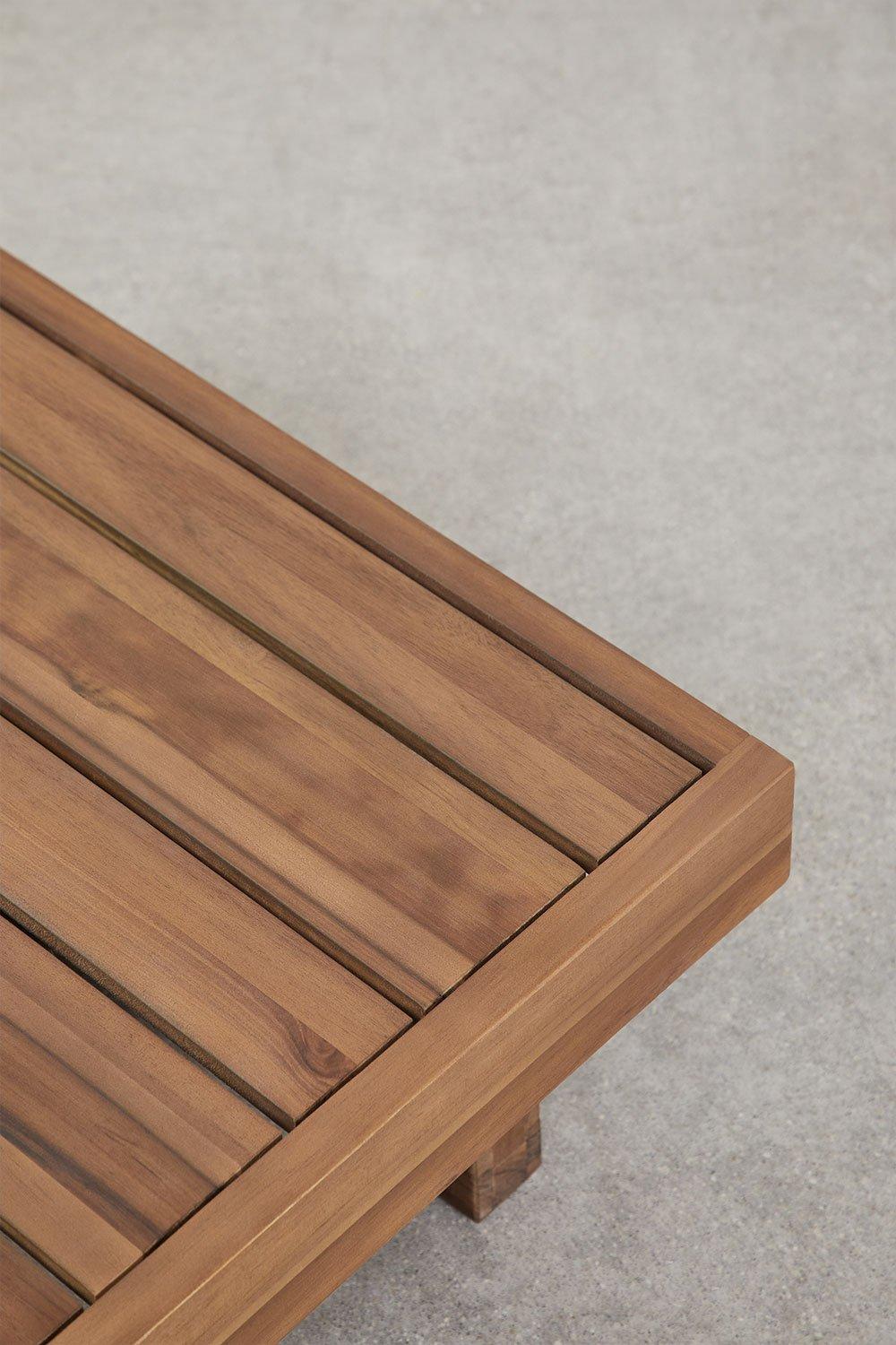 Sklum Tavolino Da Caffè Quadrato Da Giardino Dailin 75x75cm In Legno Di Acacia