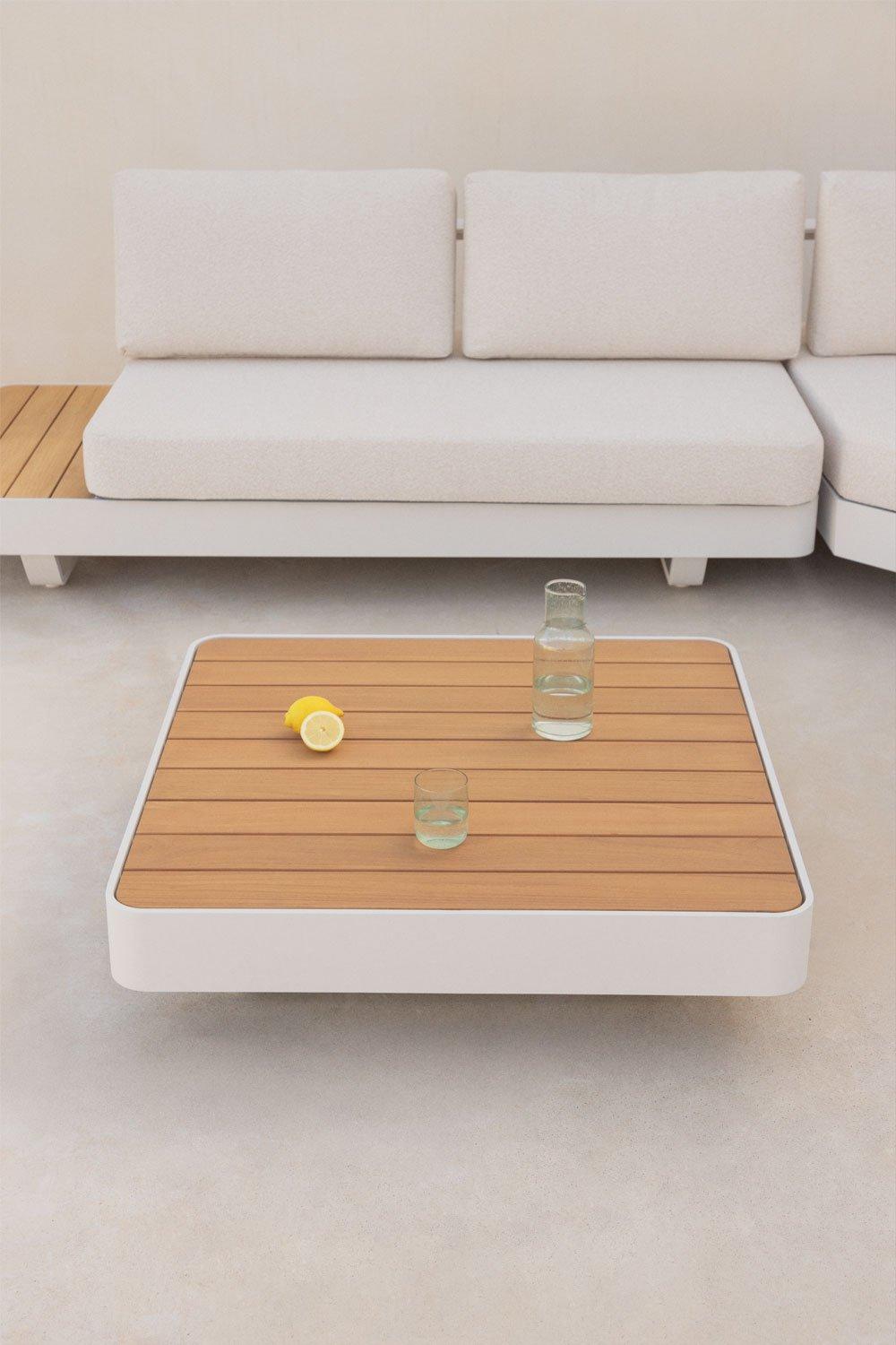 sklum Tavolino da giardino quadrato 90x90 cm in alluminio Yarilo