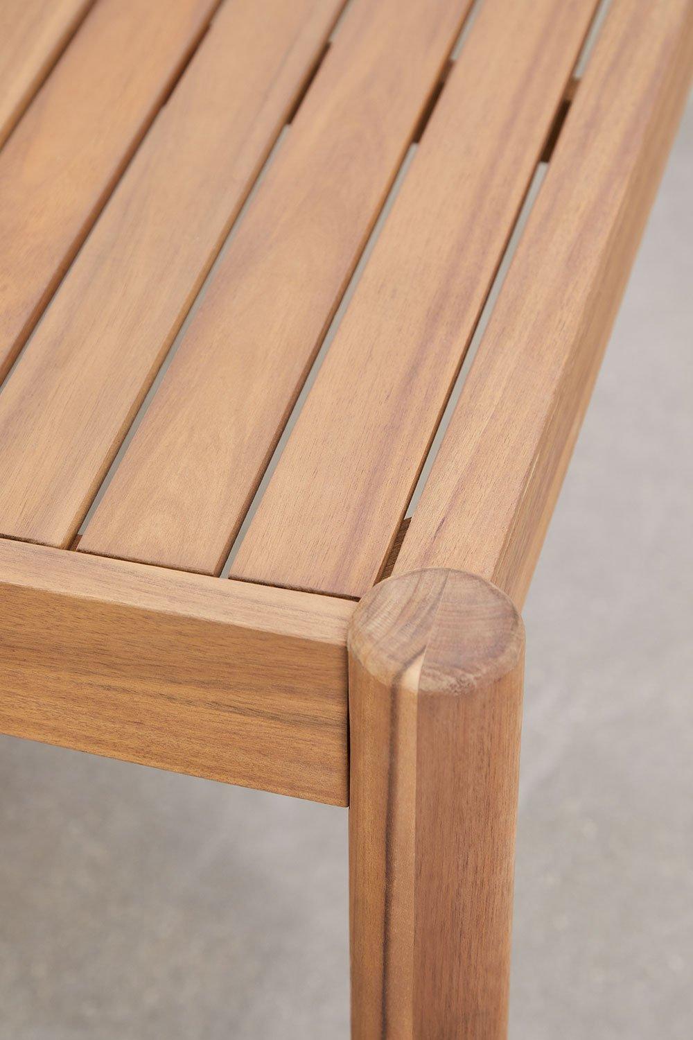 Sklum Tavolo Da Giardino Quadrato 150x150 Cm In Legno Di Acacia Aderyn