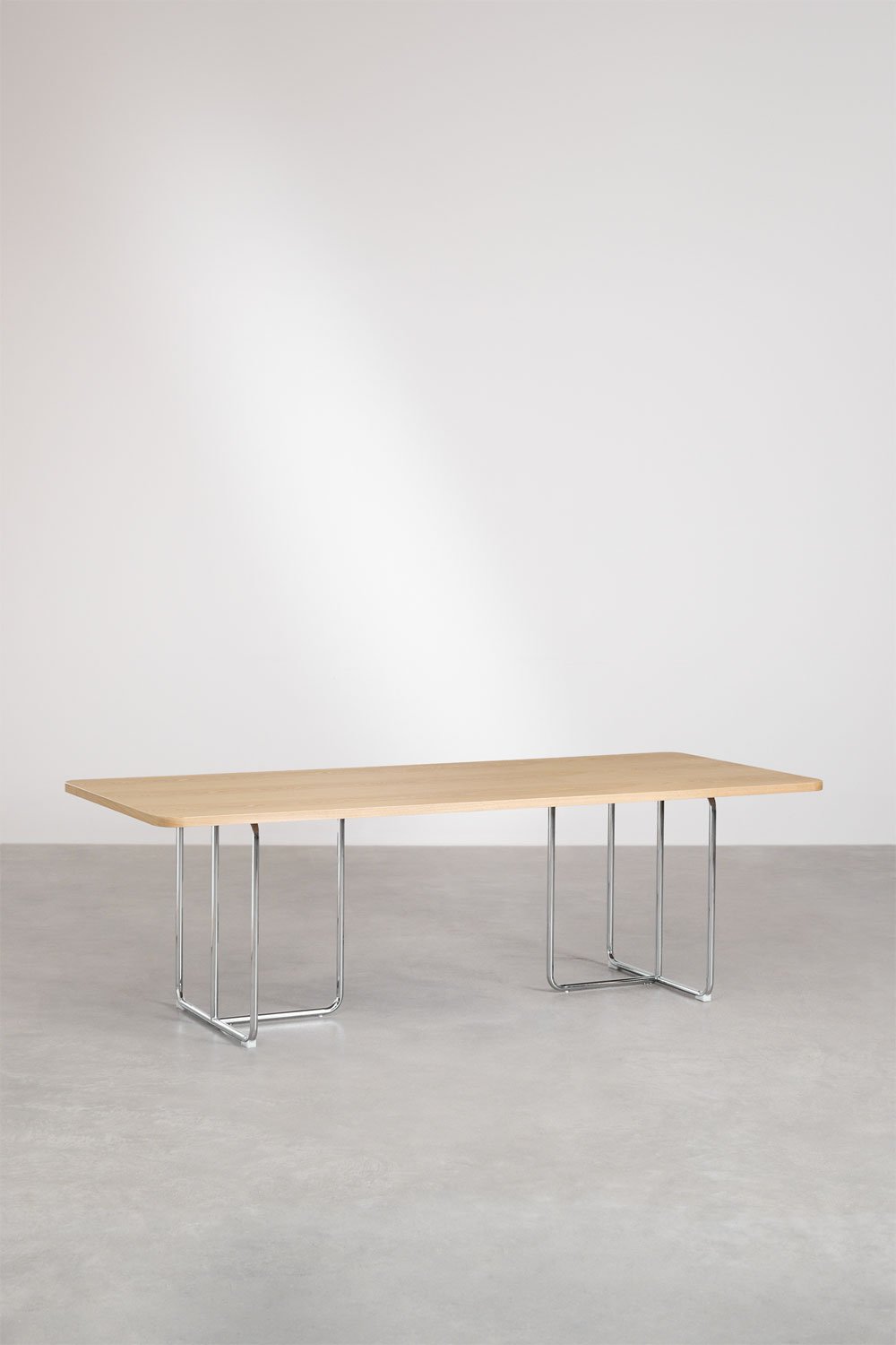 Sklum Tavolo Da Pranzo Rettangolare In MDF E Acciaio Inox Tento
