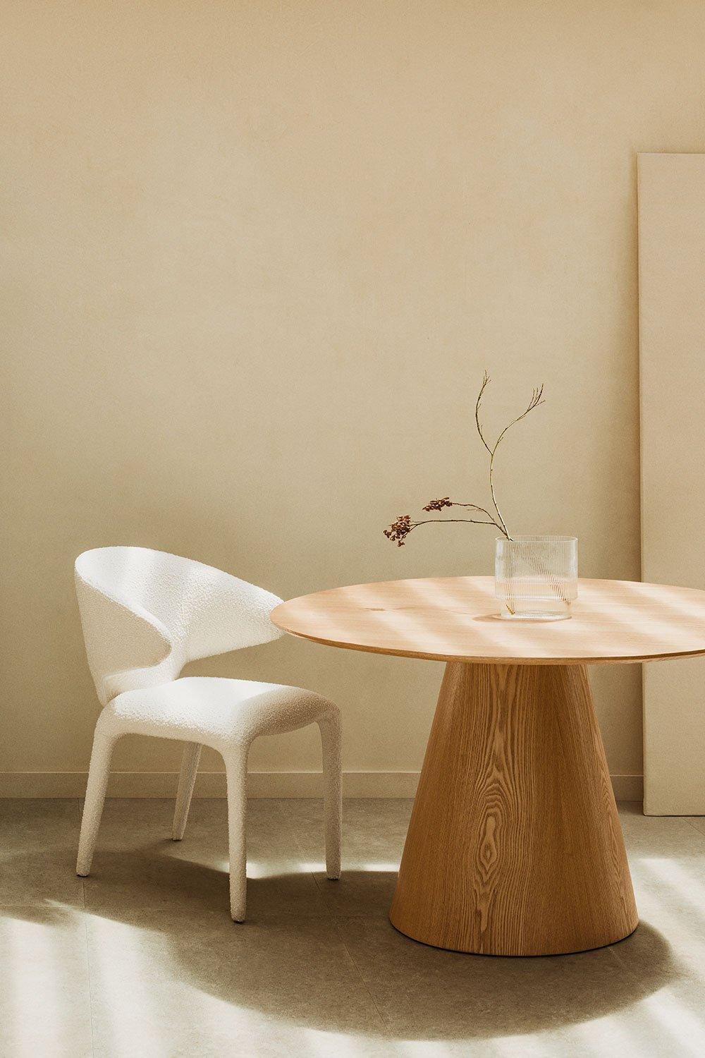 sklum Tavolo da pranzo rotondo in legno (Ø120 cm) Aura