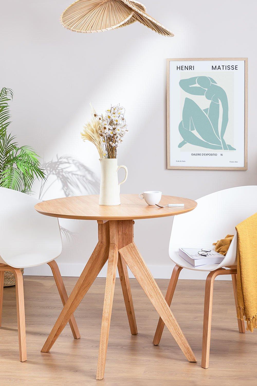 sklum Tavolo da pranzo rotondo in legno (Ø80 cm) Sekiz
