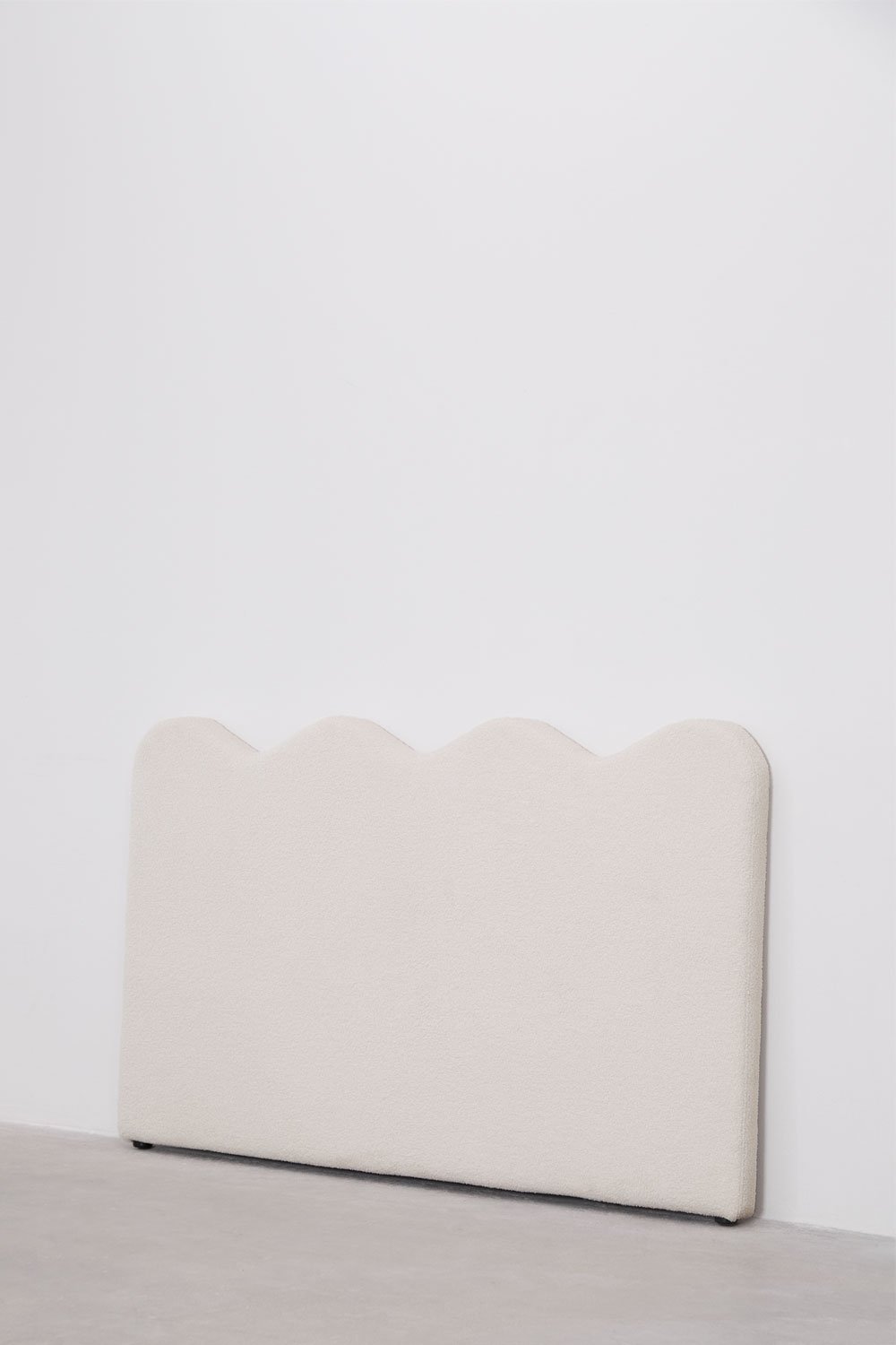 Sklum Testiera Letto 90cm In Tessuto Shearling Bianca Fausto
