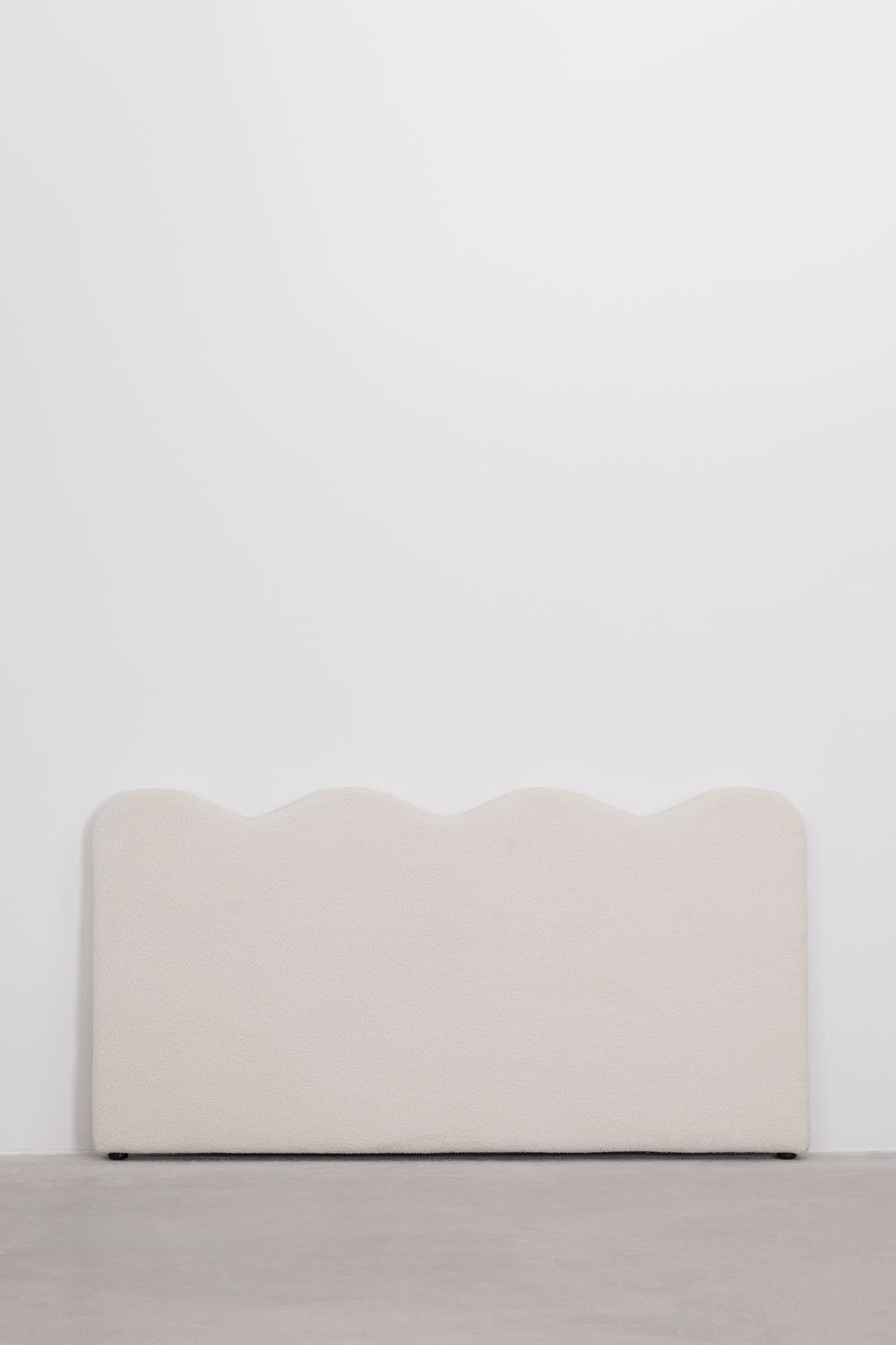 sklum Tête de lit 90cm fourrure mouton blanc Fausto