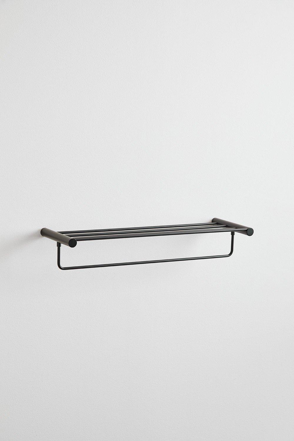 Sklum Toallero De Pared Para Baño Con Balda En Acero Inoxidable Devon