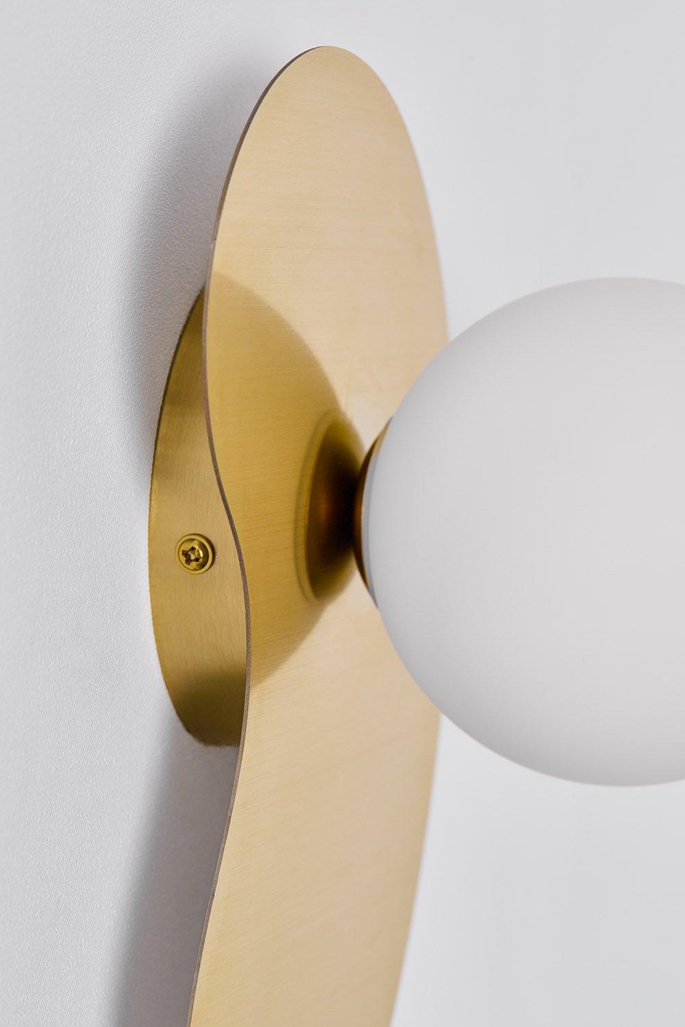 Sklum Travis Crystal Ball Stainless Steel Bathroom Wall Sconce