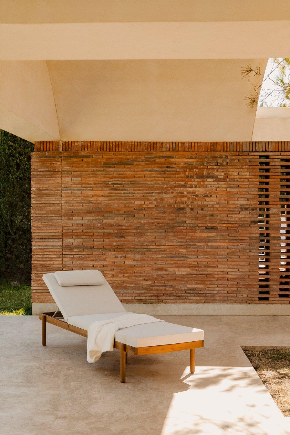 Sklum Tumbona Reclinable En Madera De Acacia Aderyn