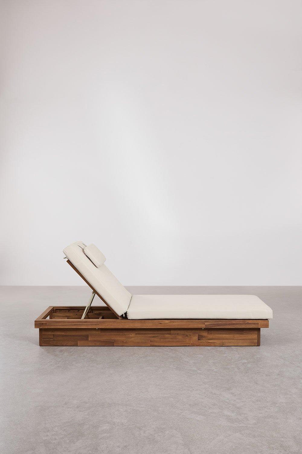 Sklum Tumbona Reclinable En Madera De Acacia Dailin