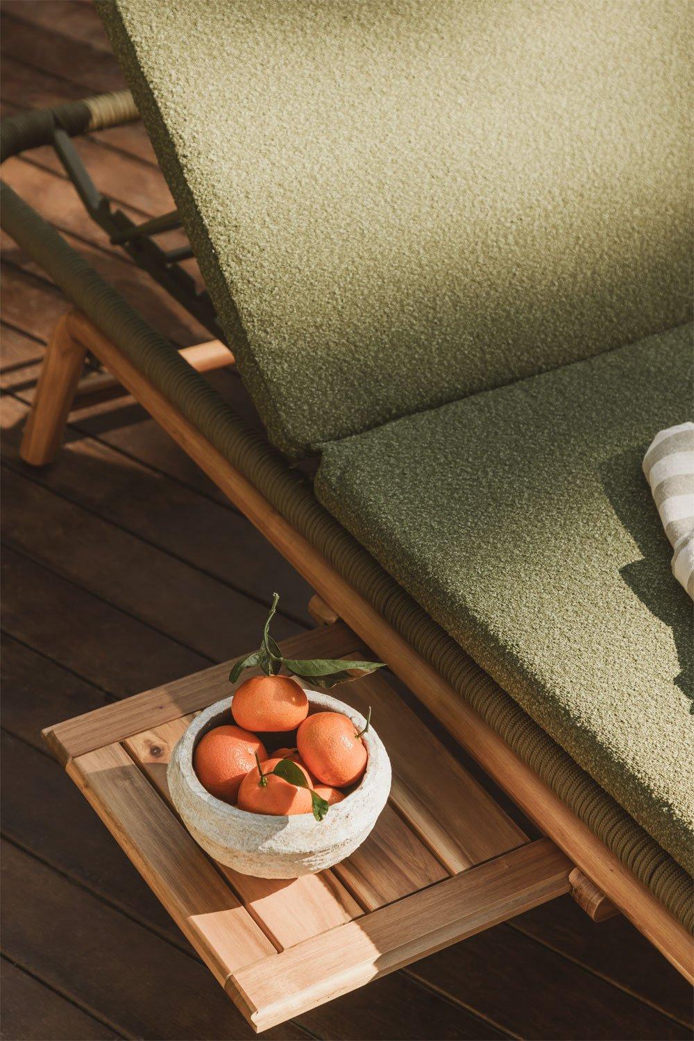 Sklum Tumbona Reclinable En Madera De Acacia Karvia