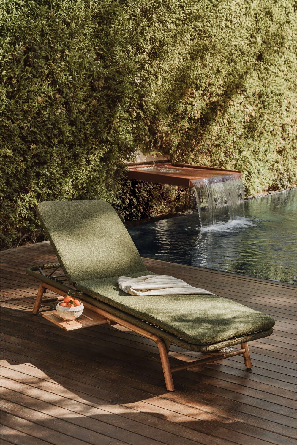 sklum Tumbona reclinable en madera de acacia Karvia