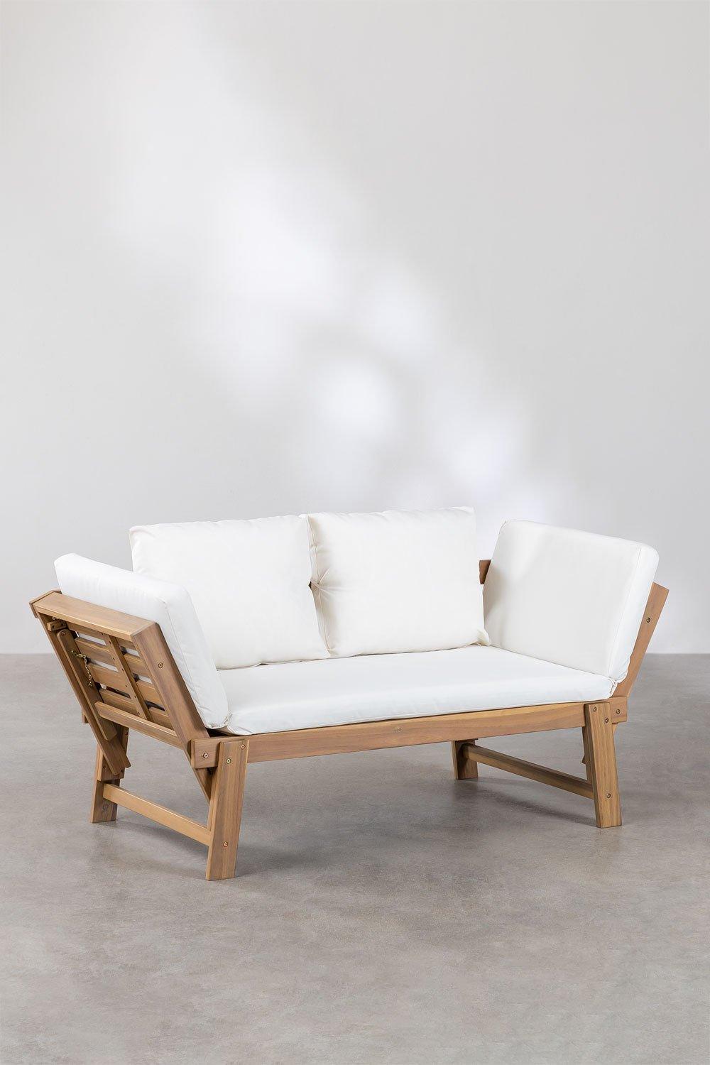 Sklum Verstellbares 3-Sitzer Outdoor Sofa Aus Akazienholz Guille