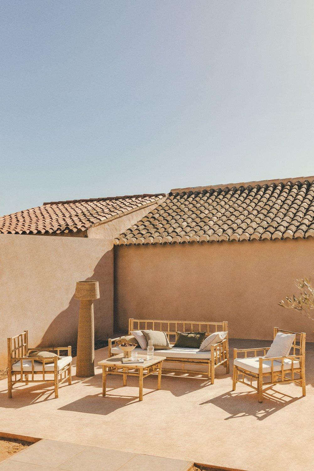 Sklum Vierkante Tuin Salontafel 70x70 Cm Van Bamboe Jamaik