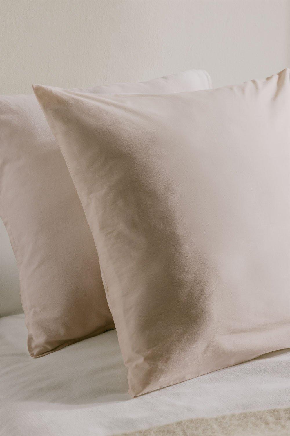 sklum Zestaw 2 poszewek na poduszki z bawełny perkalowej Lesia o gramaturze 180 nitek