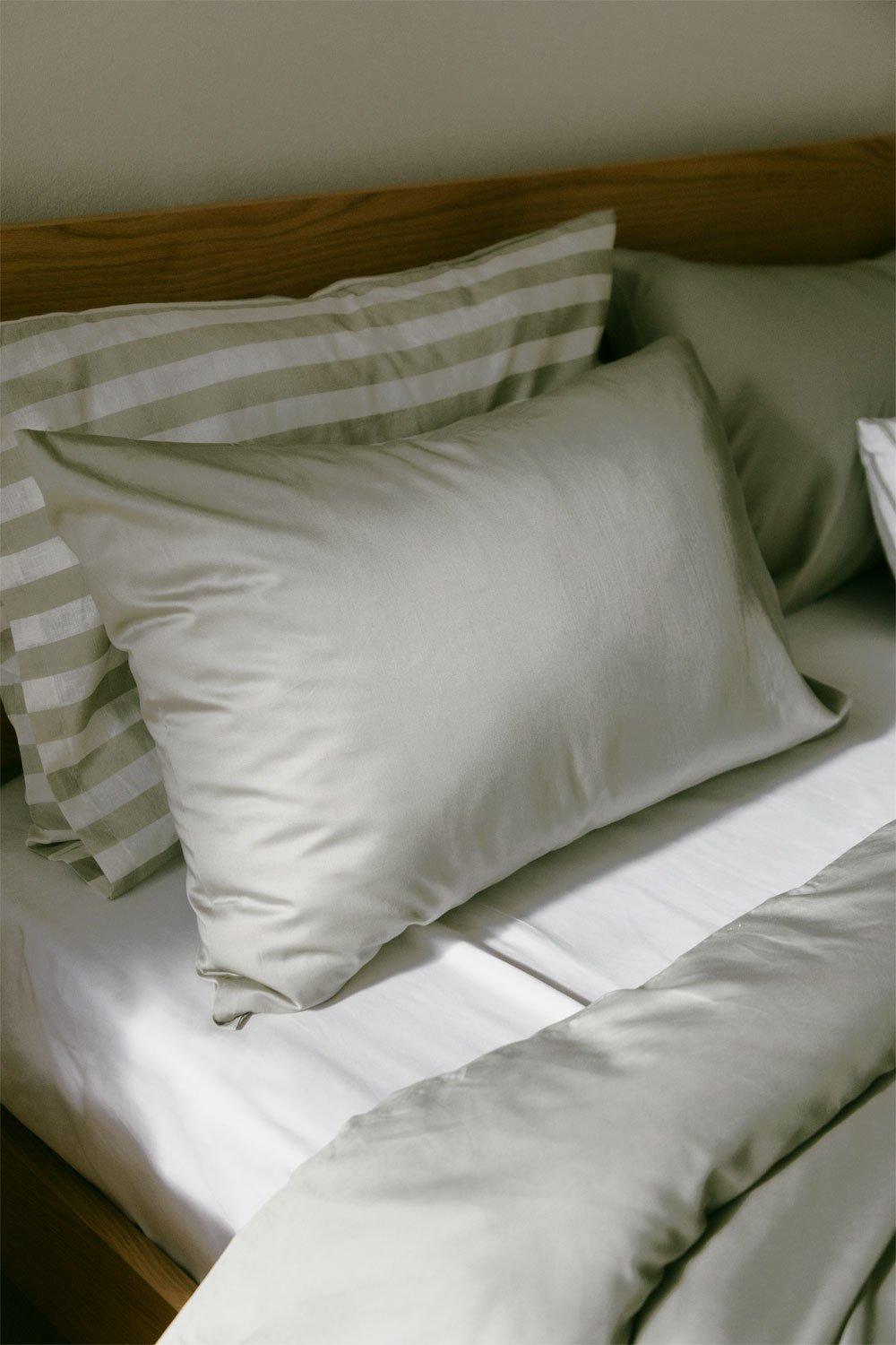 sklum Zestaw 2 satynowych poszewek na poduszki Sampras o gramaturze 300 nitek