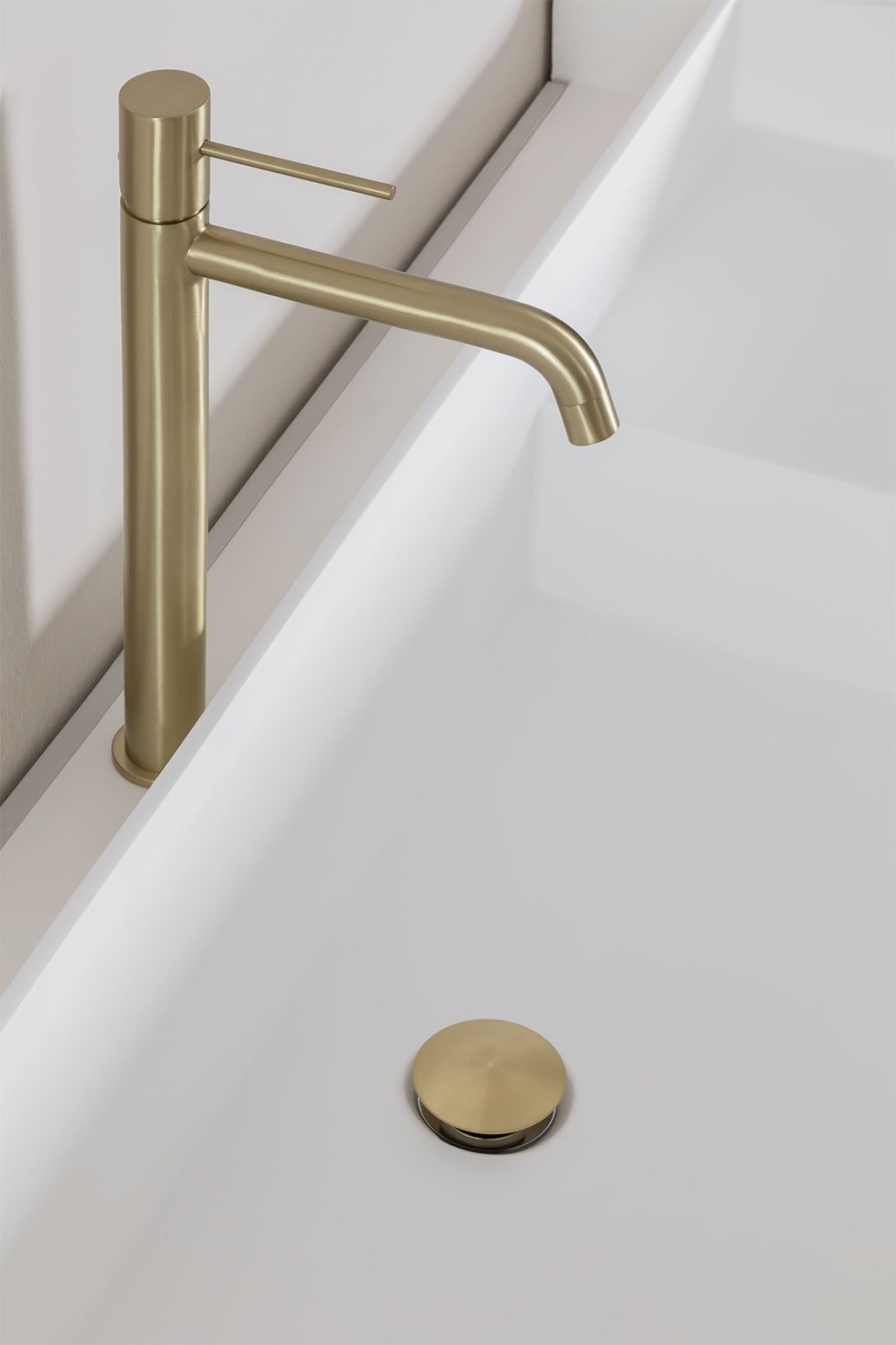 Sklum Zestaw Mebli łazienkowych Z Drewna Z Wbudowaną Umywalką Fiore