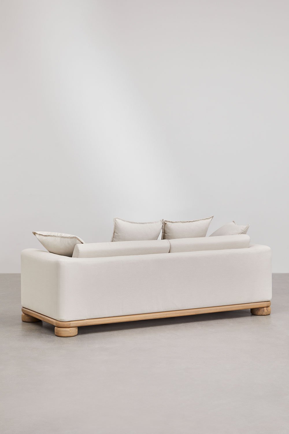 Sklum Zestaw Salonowy Z Sofą Dwuosobową I Stolikiem Kawowym Z Drewna Akacjowego 125x80 Cm Ioanis