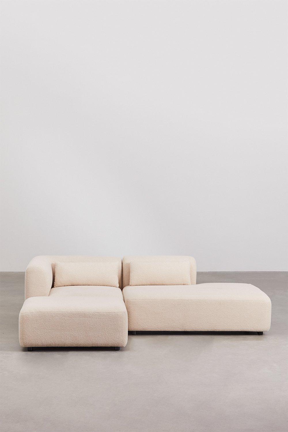Sklum Zweiteiliges Modulares Ecksofa Mit Chaiselongue Rechts Und Fogler-Hocker