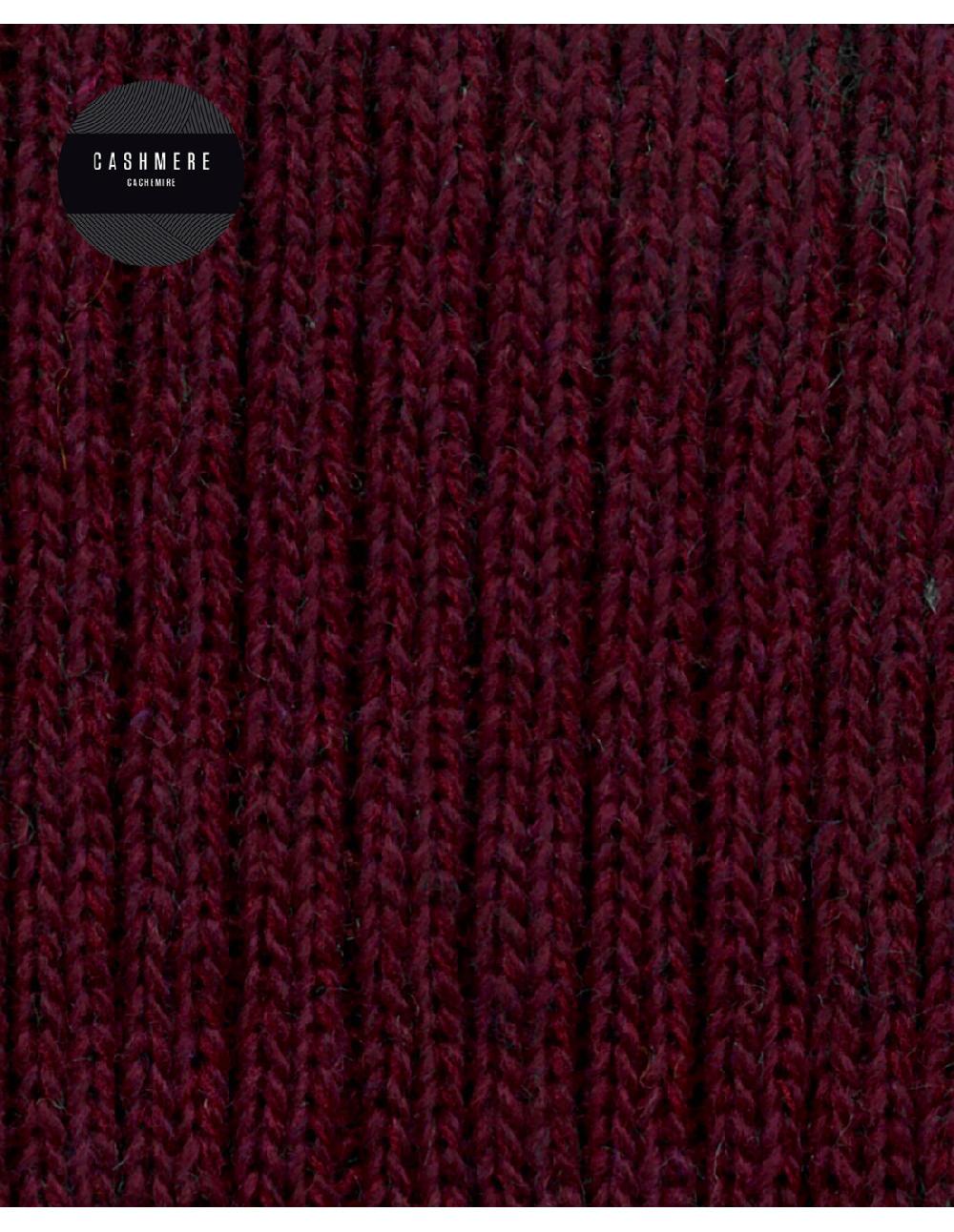 Sombreros Albero Calcetines Altos Cashmere Lana Canale Morados De Punto Blanco