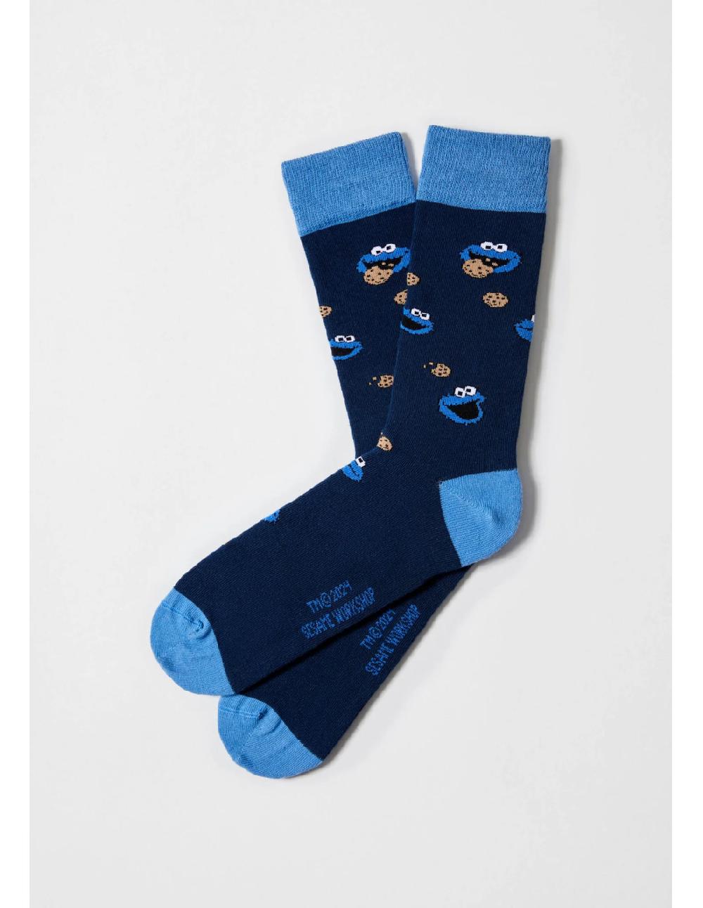sombreros albero Calcetines BESESAMESTREET Cookie Monster Azul de BESOCKS