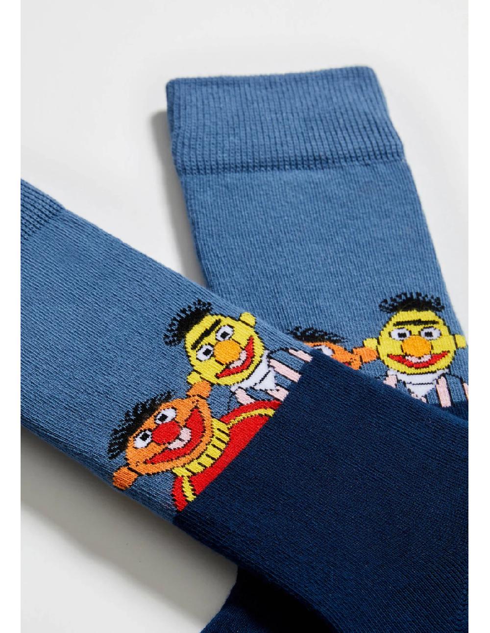 Sombreros Albero Calcetines BESESAMESTREET Epi Y Blas Azul De BESOCKS