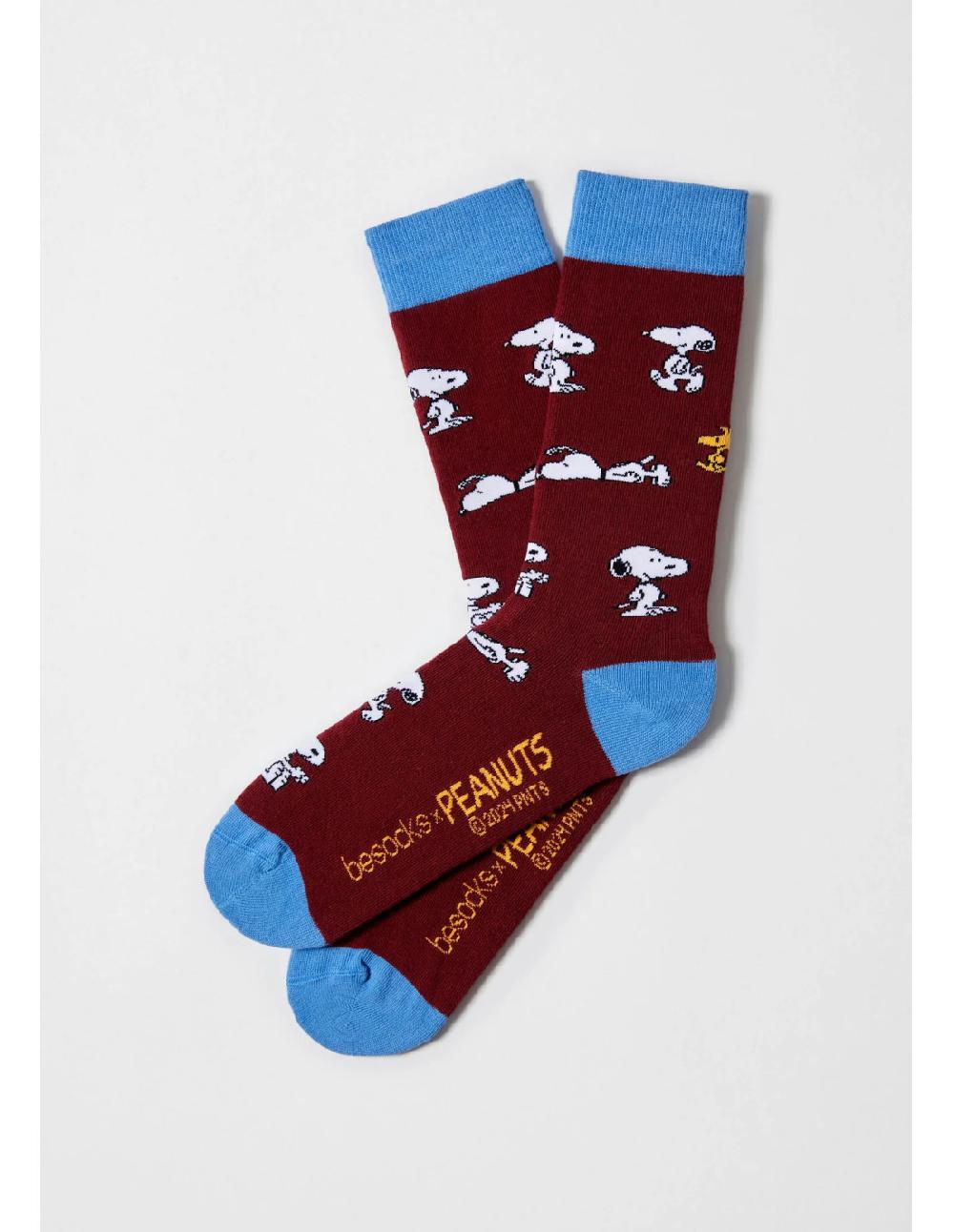 sombreros albero Calcetines BESNOOPY Burdeos de BESOCKS