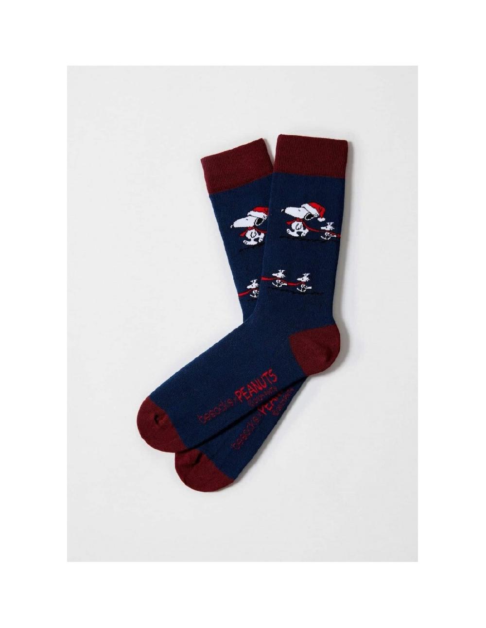 sombreros albero Calcetines BESNOOPY Christmas Santa Azul de BESOCKS
