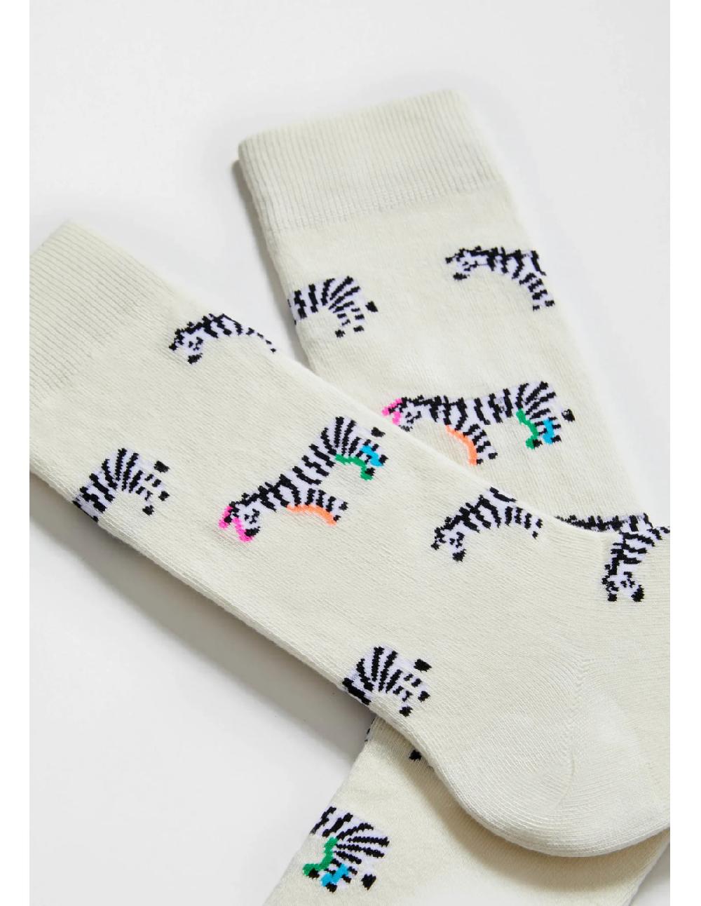 Sombreros Albero Calcetines BEZEBRA Blancos De BESOCKS