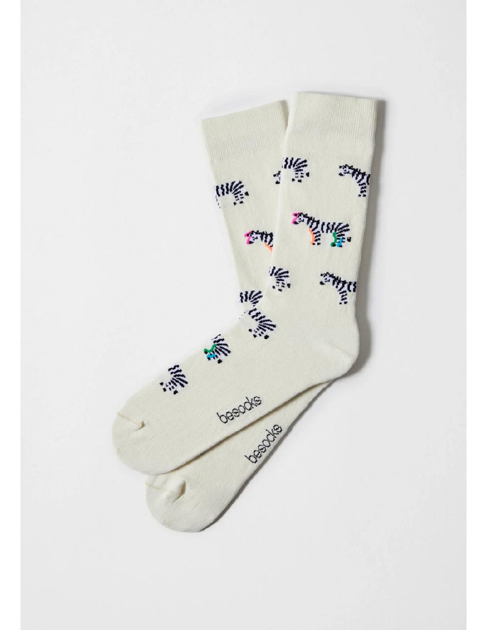 sombreros albero Calcetines BEZEBRA Blancos de BESOCKS