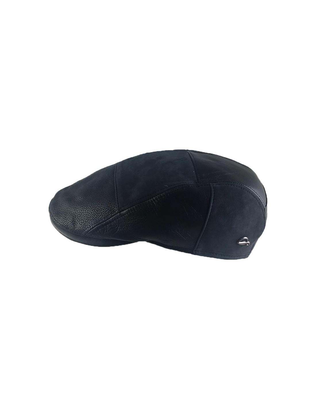 Sombreros Albero Gorra Brighton Patchwork Leather Negro